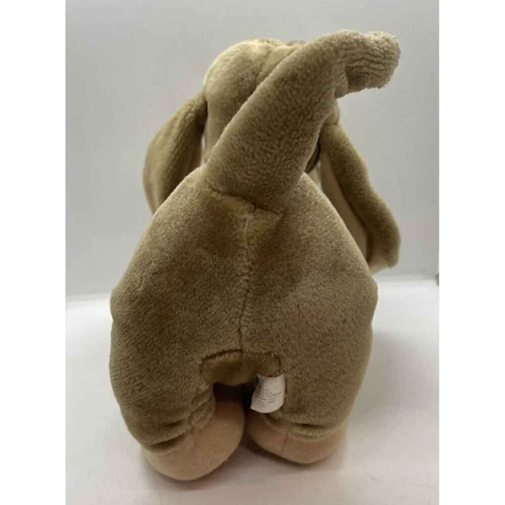 Vintage Tonka 1990 Pooch Patrol Brown Plush Hound Dog Posable Grinning Face Toy